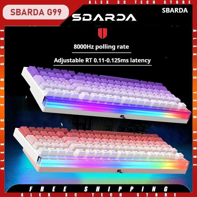 Sbarda Magnetic Switch Mechanical Keyboard Rt 0.1ms 8000 pulling rate G99 Esports Game Office Rear Light Box Kg152 fps moba
Sbarda Magnetic Switch Mechanical Keyboard Rt 0.1ms 8000 pulling rate G99 Esports Game Office Rear Light Box Kg152 fps moba