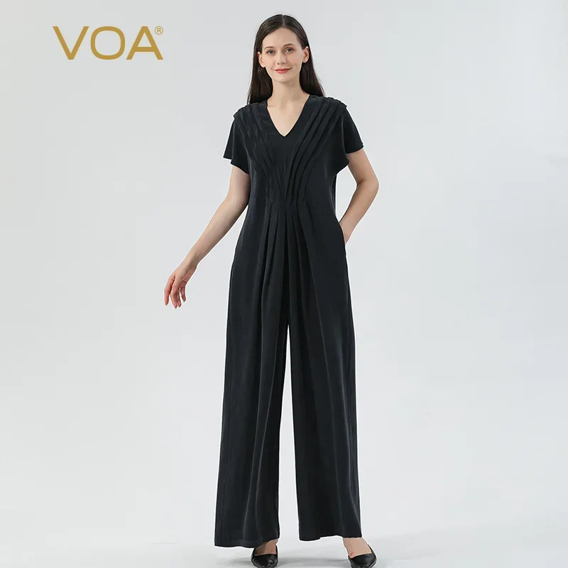 VOA темно-синий 30 Momme тяжелый старый шелковый комбинезон реглан с v-образным вырезом и короткими рукавами, свободная талия, шелковые широкие брюки, женский комбинезон KE793
VOA темно-синий 30 Momme тяжелый старый шелковый комбинезон реглан с v-образным вырезом и короткими рукавами, свободная талия, шелковые широкие брюки, женский комбинезон KE793