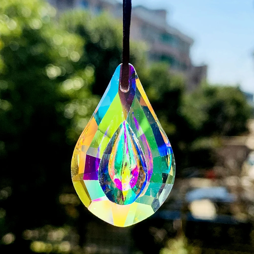6PCS 38mm Prism AB Rainbow Water Drop Crystal Rainbow Hanging Prism Sun Catcher Chandelier Accessories Home Garden Decorations
6PCS 38mm Prism AB Rainbow Water Drop Crystal Rainbow Hanging Prism Sun Catcher Chandelier Accessories Home Garden Decorations