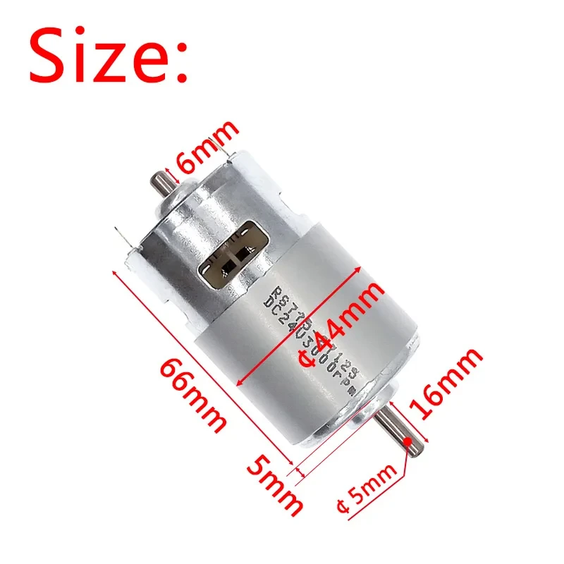 DC 12V Motor 775 24V double Ball Bearing 3000rpm4500rpm6000rpm8500rpm10000rpm RS775 Large Torque Low Noise
DC 12V Motor 775 24V double Ball Bearing 3000rpm4500rpm6000rpm8500rpm10000rpm RS775 Large Torque Low Noise