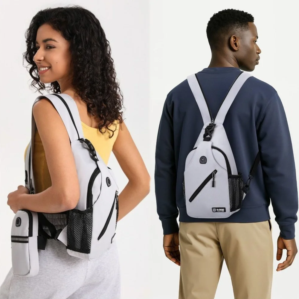 Multifunctional Men's Chest Bag Lightweight Solid Color Shoulder Crossbody Bag with Packet Phone Bag Sports Backpack Student
Multifunctional Men's Chest Bag Lightweight Solid Color Shoulder Crossbody Bag with Packet Phone Bag Sports Backpack Student
