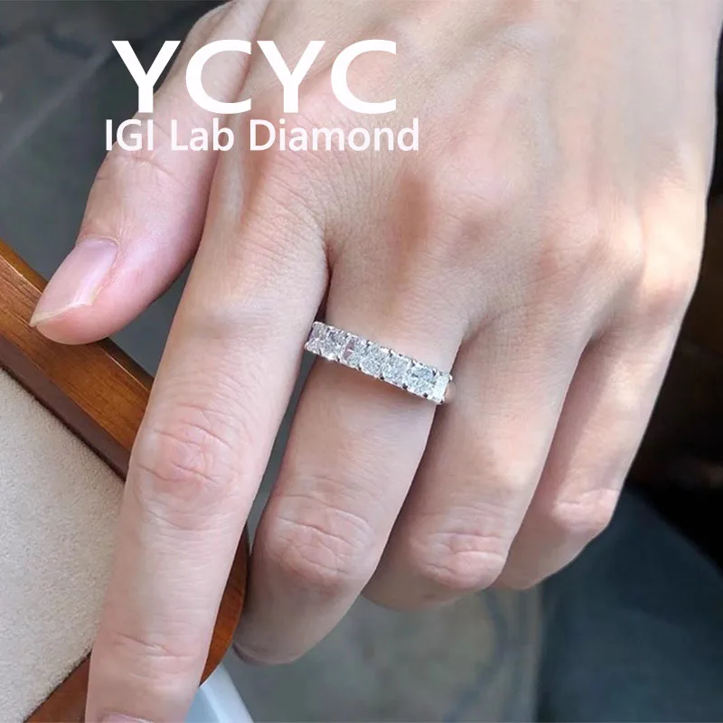 LUXURY Eternity band Ring Lab Grown Diamond Ring 18K Gold Radiant Cut Diamond CVD HPHT DEF VS each 0.2ct -0.5ct
LUXURY Eternity band Ring Lab Grown Diamond Ring 18K Gold Radiant Cut Diamond CVD HPHT DEF VS each 0.2ct -0.5ct