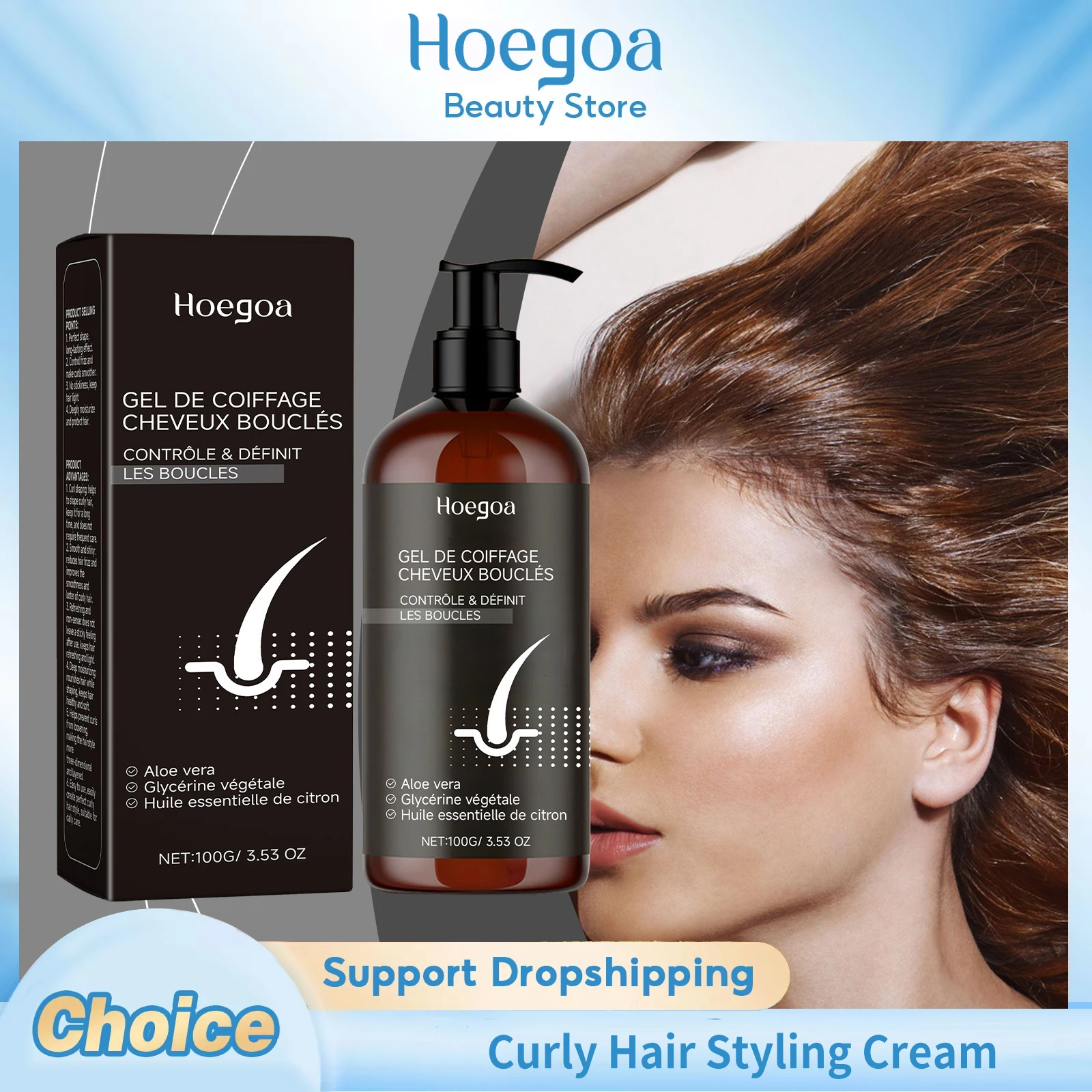 Curly Hair Styling Cream Hair Frizz Fixed Fluffy Deep Moisturize Shiny Hair Improve Smoothness Relieve Dryness Curl Defining Gel
Curly Hair Styling Cream Hair Frizz Fixed Fluffy Deep Moisturize Shiny Hair Improve Smoothness Relieve Dryness Curl Defining Gel