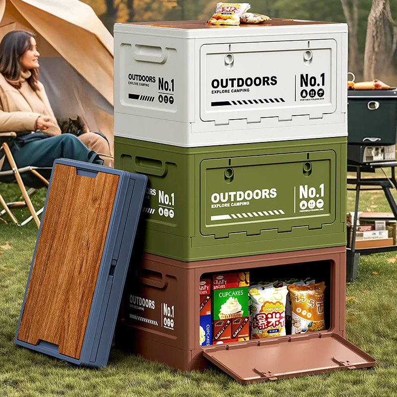 Camping Folding Storage Box, Wooden Cover Large Capacity Container, Outdoor Car Trunk Multifunctional Bin
Camping Folding Storage Box, Wooden Cover Large Capacity Container, Outdoor Car Trunk Multifunctional Bin