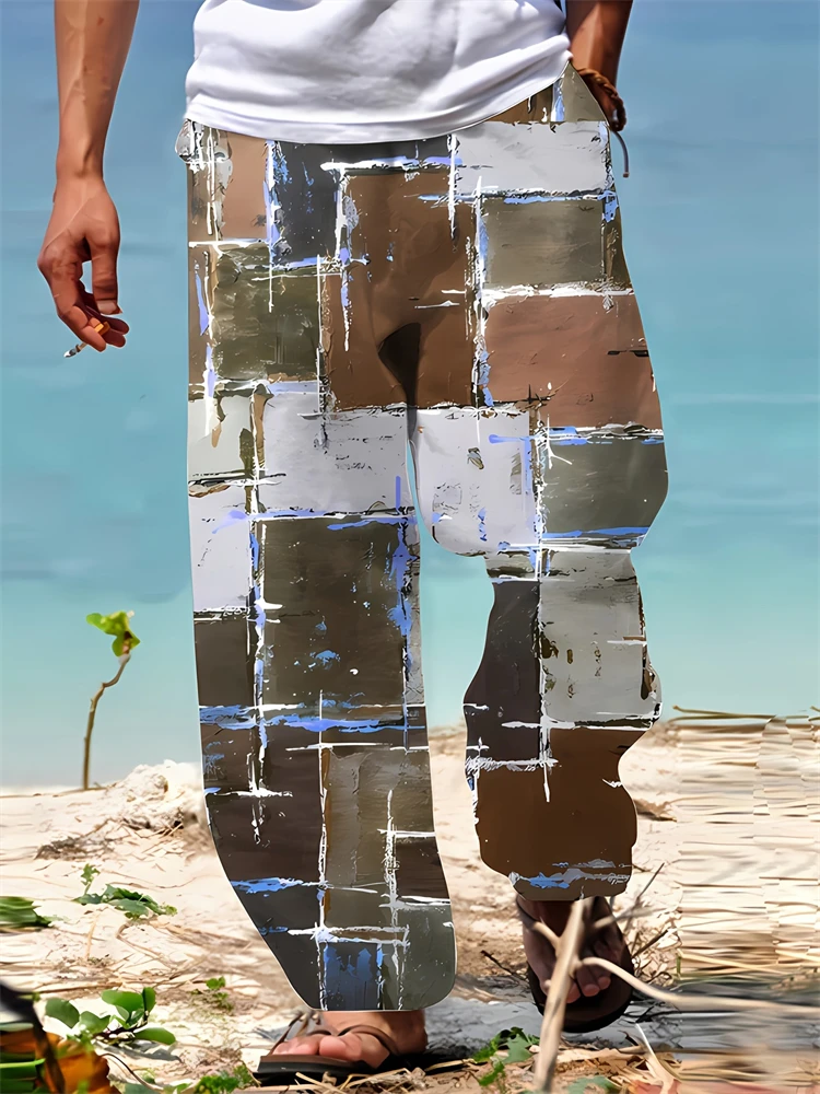 Summer New Men's Straight-leg Pants, Comfortable And Casual Pants, Hawaiian Beach Pants, Drawstring Men's Large-sized Pants
Summer New Men's Straight-leg Pants, Comfortable And Casual Pants, Hawaiian Beach Pants, Drawstring Men's Large-sized Pants
