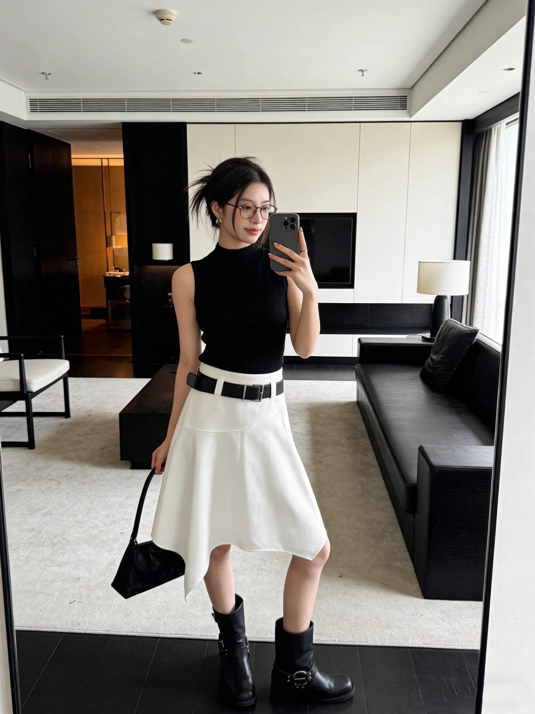 Spring 2026 High Waist A-Line Skirt for Women Commute Friendly Skin-Friendly Asymmetrical Design Belt Included
Spring 2026 High Waist A-Line Skirt for Women Commute Friendly Skin-Friendly Asymmetrical Design Belt Included
