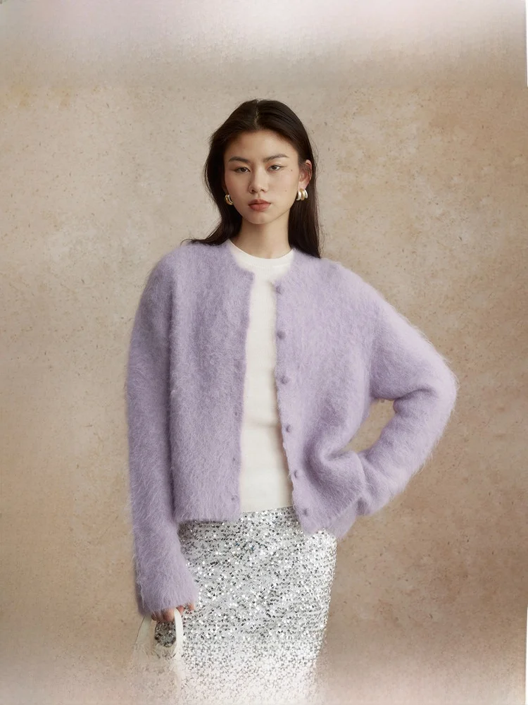 ZhiZhi Alpaca Wool Knitwear Women's Loose Gentle Cardigan Soft Velvet Feel Long Sleeve round Neck Open Front Winter Top
ZhiZhi Alpaca Wool Knitwear Women's Loose Gentle Cardigan Soft Velvet Feel Long Sleeve round Neck Open Front Winter Top