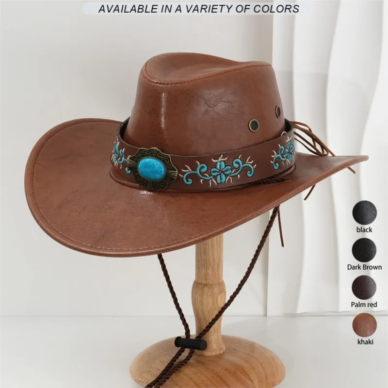 The men's and women's casual leather top hats with unique three-dimensional hand-embroidery are perfect for photography
The men's and women's casual leather top hats with unique three-dimensional hand-embroidery are perfect for photography