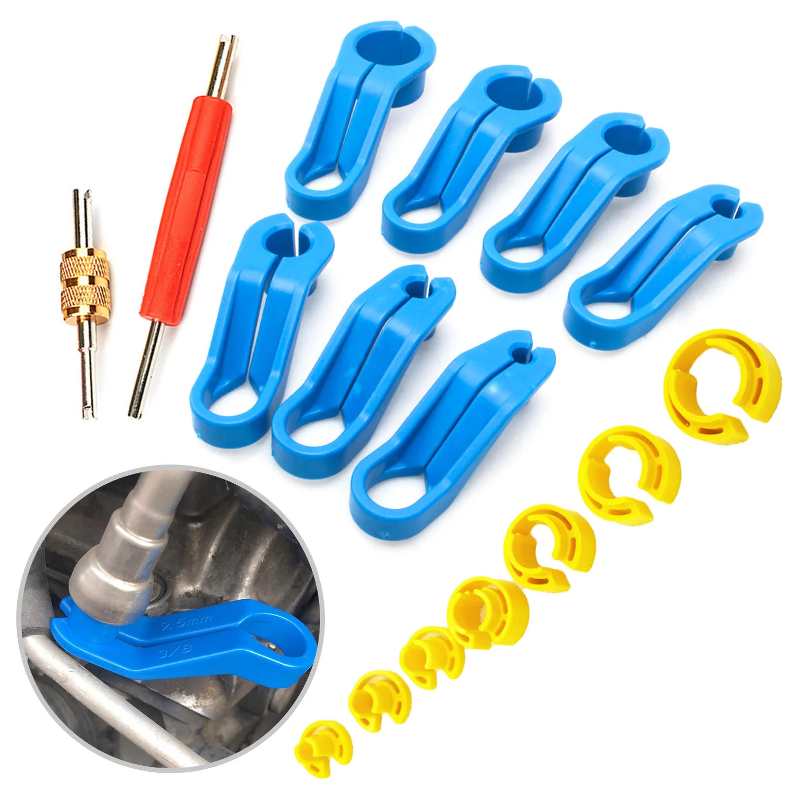 16Pcs Car Fuel Line Disconnect Set Fuel Line Removal Tools Replacement Fuel Line Angled Disconnect Tool
16Pcs Car Fuel Line Disconnect Set Fuel Line Removal Tools Replacement Fuel Line Angled Disconnect Tool