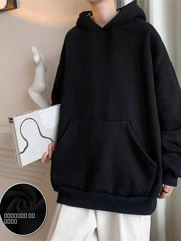 New 25 American Style Hoodie Men's Loose Casual Pure Color Basic Lazy Style Spring Autumn Wear Polyester Fiber Long Sleeve
New 25 American Style Hoodie Men's Loose Casual Pure Color Basic Lazy Style Spring Autumn Wear Polyester Fiber Long Sleeve
