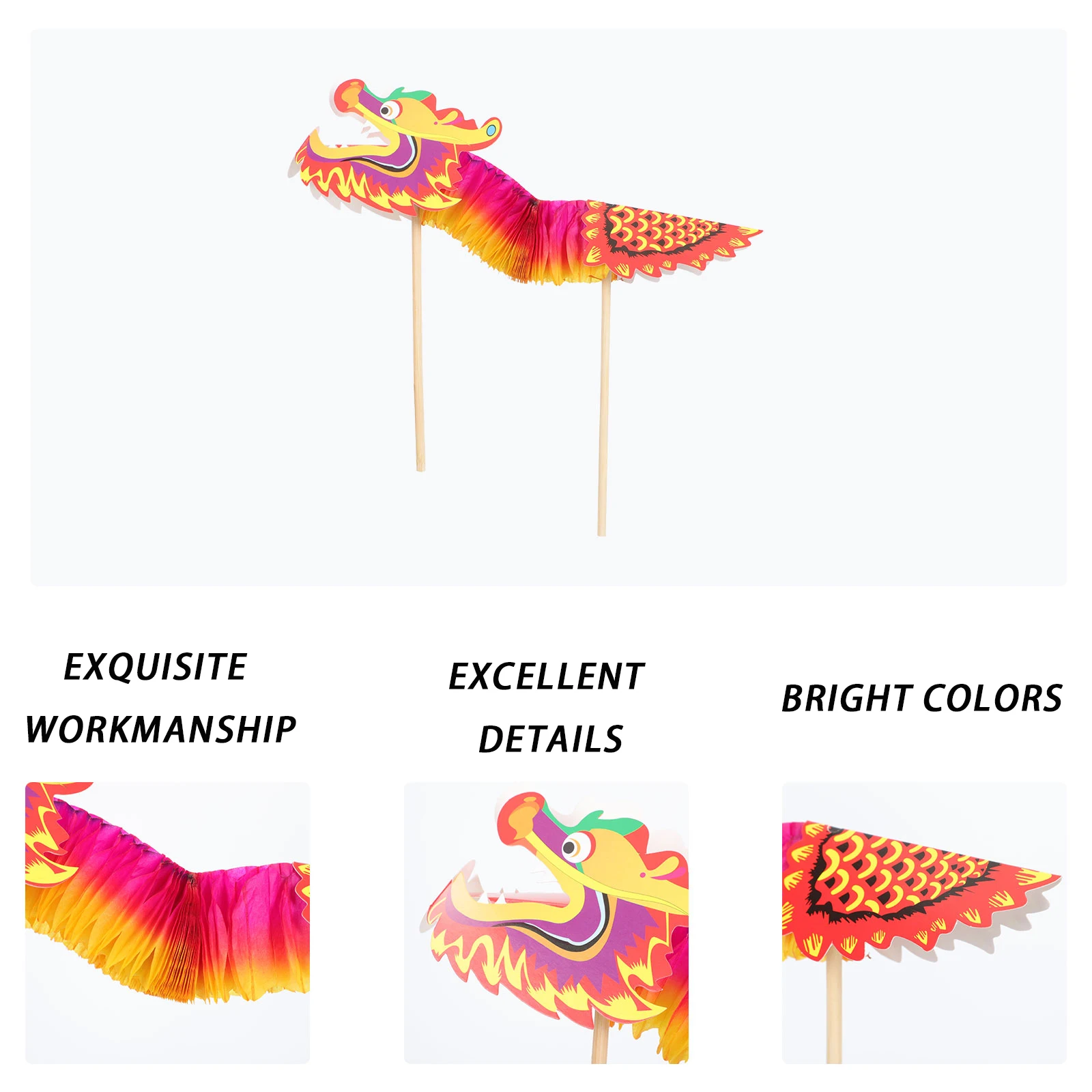10 Sets Paper Dragon DIY Material Bag Making Kit Craft Kids Chinese New Year Colorful Child Toy Safe Materials Practical
10 Sets Paper Dragon DIY Material Bag Making Kit Craft Kids Chinese New Year Colorful Child Toy Safe Materials Practical