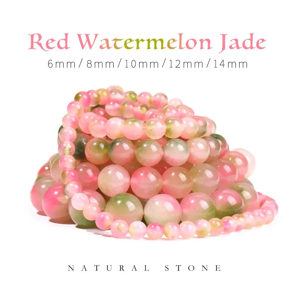 SHIJIWLS Red Watermelon Jade Beads for Jewelry Making, DIY Charms, Bracelets, Necklace Accessories Bulk Spacer Beads, 6-14 mm
SHIJIWLS Red Watermelon Jade Beads for Jewelry Making, DIY Charms, Bracelets, Necklace Accessories Bulk Spacer Beads, 6-14 mm