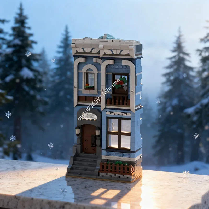 564pcs MOC Blue Townhouse Facade Alternate Modulared Model Building Blocks Toy Assemble Christmas Gift DIY Creative Idea Kids
564pcs MOC Blue Townhouse Facade Alternate Modulared Model Building Blocks Toy Assemble Christmas Gift DIY Creative Idea Kids