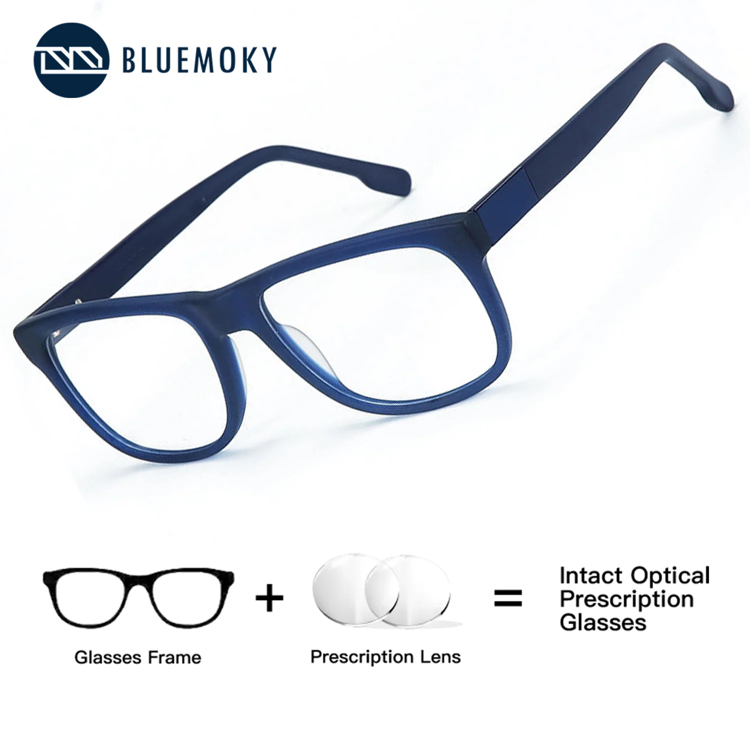 BLUEMOKY Handmade acetate rectangular prescription glasses for men with progressive myopia anti blue light optical Color change
BLUEMOKY Handmade acetate rectangular prescription glasses for men with progressive myopia anti blue light optical Color change