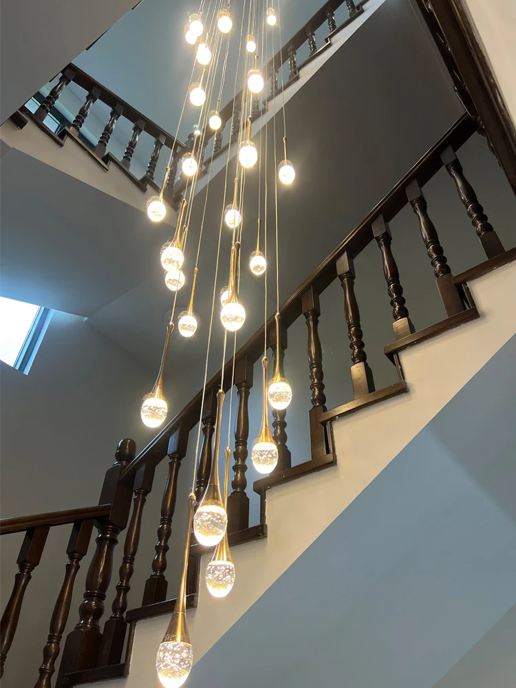 New Chandelier Lighting Ceiling Lamp Led living Room Chandelier Modern Indoor Lustre Hanging Lamp Crystal Staircase Chandelier
New Chandelier Lighting Ceiling Lamp Led living Room Chandelier Modern Indoor Lustre Hanging Lamp Crystal Staircase Chandelier