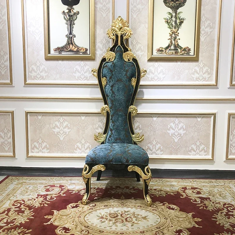 A European Style Chair Living Room Fabric Leisure Chair Sales Office Hotel Lobby Solid Wood High Back Chair
A European Style Chair Living Room Fabric Leisure Chair Sales Office Hotel Lobby Solid Wood High Back Chair