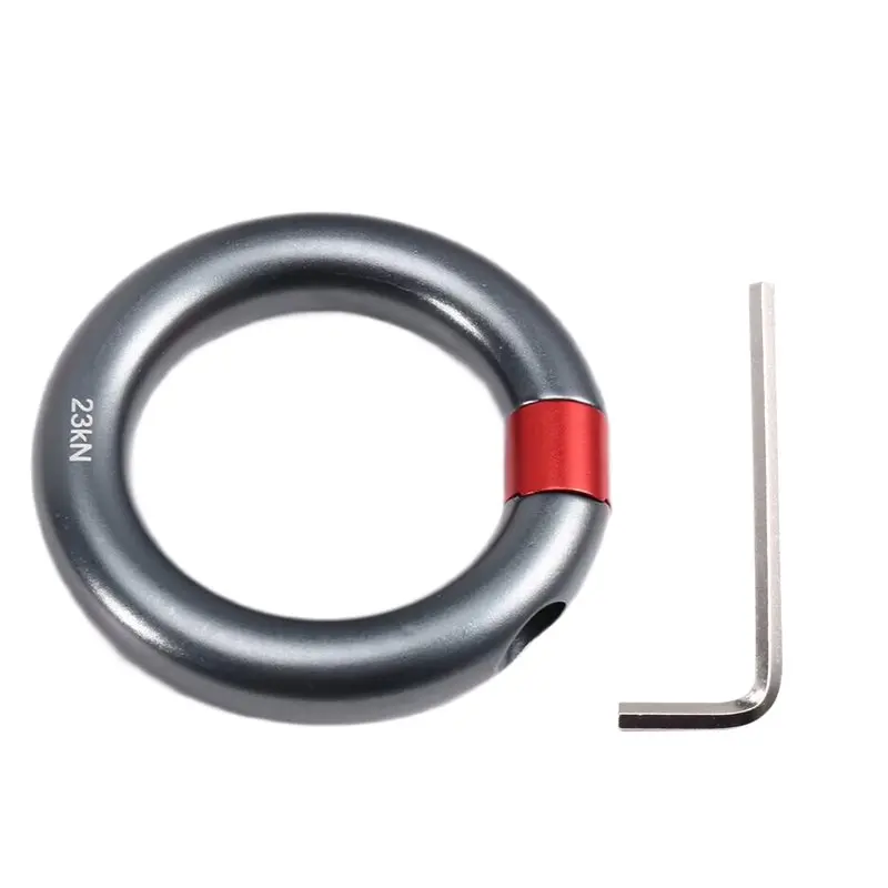Aluminum Alloy 23KN Detachable Opening Climbing Connector Belay O-Ring Connection Point For Rock For Ring Arborist Ring
Aluminum Alloy 23KN Detachable Opening Climbing Connector Belay O-Ring Connection Point For Rock For Ring Arborist Ring
