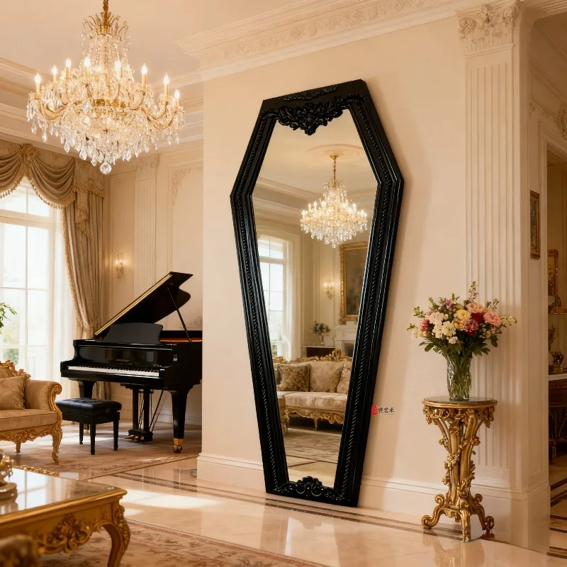 Hanging Luxury Decorative Mirrors Aesthetic Big Black Frame Mirrors Full Body Design Modern Espejos Decorativos Home Decorations
Hanging Luxury Decorative Mirrors Aesthetic Big Black Frame Mirrors Full Body Design Modern Espejos Decorativos Home Decorations