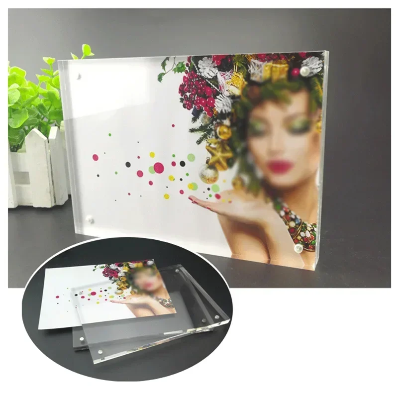 Acrylic Photo Frame Set 0.8+0.8cm Wedding/Graduation Photo Family Portrait Display Double-Sided Photo Frame Home Decoration
Acrylic Photo Frame Set 0.8+0.8cm Wedding/Graduation Photo Family Portrait Display Double-Sided Photo Frame Home Decoration