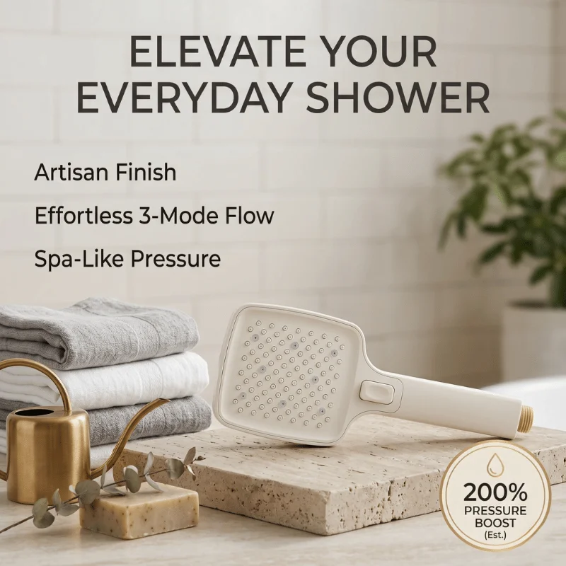 High Pressure Shower Head 3 Modes Adjustable Water Saving Handheld Showerhead One-button Switch Self-cleaning Silicone Nozzle
High Pressure Shower Head 3 Modes Adjustable Water Saving Handheld Showerhead One-button Switch Self-cleaning Silicone Nozzle