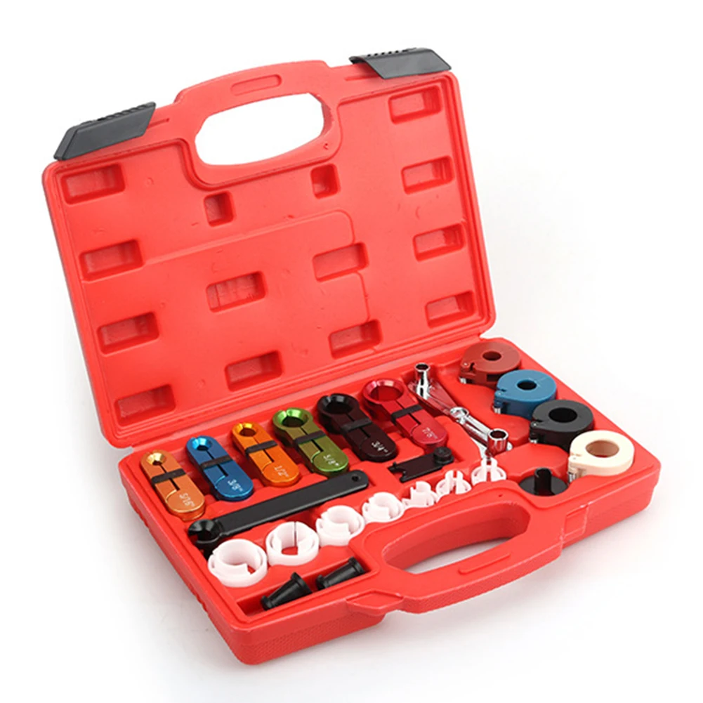 2PC Fuel AC Line Disconnect Tool Set Aluminum For Quick Pipe Removal Hose Radiator Heater Automotive Repair Maintenance Kit
2PC Fuel AC Line Disconnect Tool Set Aluminum For Quick Pipe Removal Hose Radiator Heater Automotive Repair Maintenance Kit