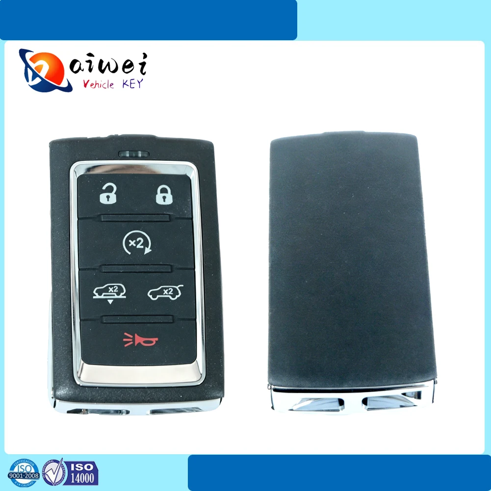 6 Buttons Smart Remote Key Fob 433MHz 4A Chip For 2021 Jeep Wagoneer Keyless Go Proximity Car Key Replacement
6 Buttons Smart Remote Key Fob 433MHz 4A Chip For 2021 Jeep Wagoneer Keyless Go Proximity Car Key Replacement