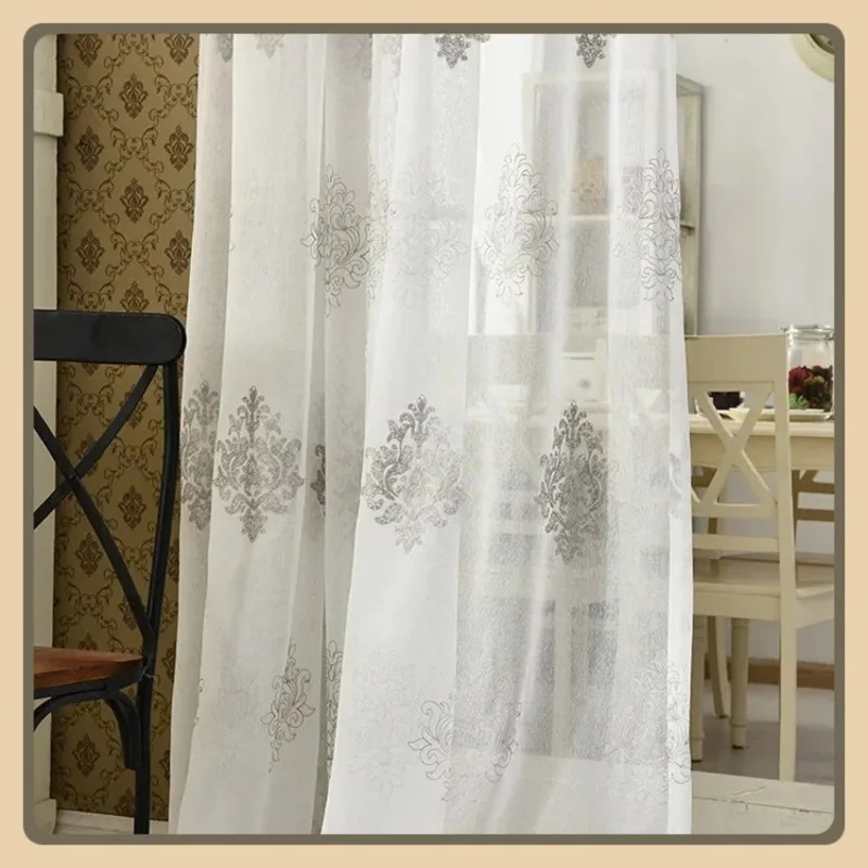 Linen Embroidered Window Screen Curtains Living Room Dining Room Bedroom Lace Romantic Nature Vertically Retro Print Fashion 
Linen Embroidered Window Screen Curtains Living Room Dining Room Bedroom Lace Romantic Nature Vertically Retro Print Fashion