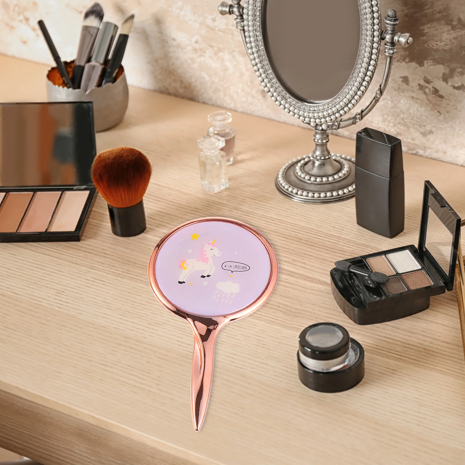 2 Pcs Mirror Makeup Portable Cute Hand Held Pocket Mirrors Handheld Compact Small with Handle 
2 Pcs Mirror Makeup Portable Cute Hand Held Pocket Mirrors Handheld Compact Small with Handle