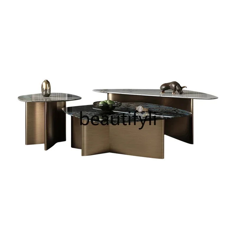 A13 Italian simple luxury natural luxury stone coffee table modern simple home living room high-end coffee table combination
A13 Italian simple luxury natural luxury stone coffee table modern simple home living room high-end coffee table combination