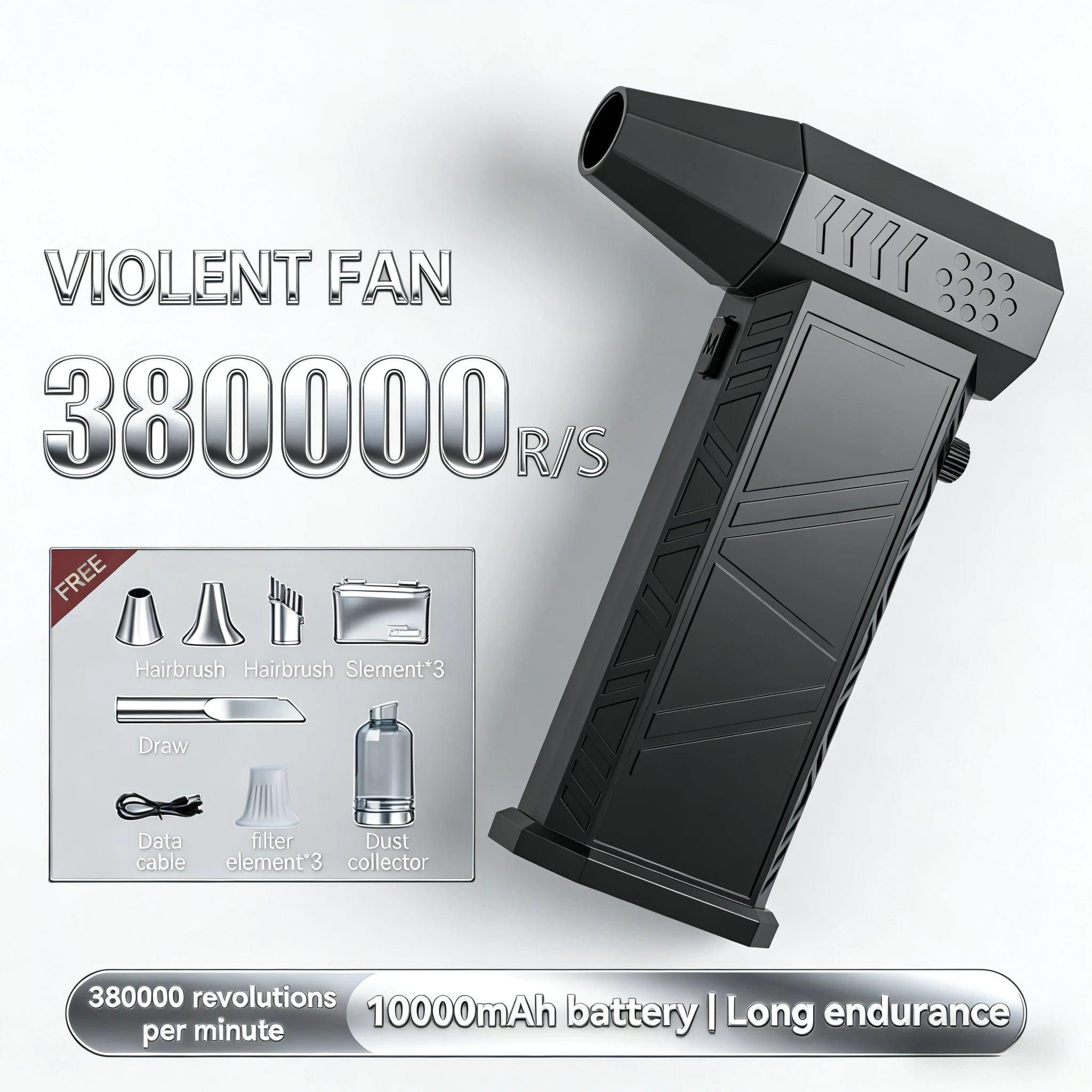 Турбоструйный вентилятор, 380000 об/мин, вакуумный высокоскоростной вентилятор X9, беспроводной пылесос со сжатым воздухом, портативный турбовентилятор, струйный пылеодув
Турбоструйный вентилятор, 380000 об/мин, вакуумный высокоскоростной вентилятор X9, беспроводной пылесос со сжатым воздухом, портативный турбовентилятор, струйный пылеодув