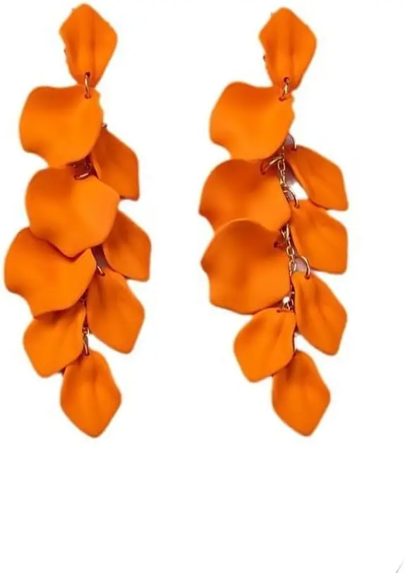 Women's Long Rose Petal Vintage Dangle Flower Earrings - Elegant Drop Statement Floral Tassel Colourful Earrings
Women's Long Rose Petal Vintage Dangle Flower Earrings - Elegant Drop Statement Floral Tassel Colourful Earrings