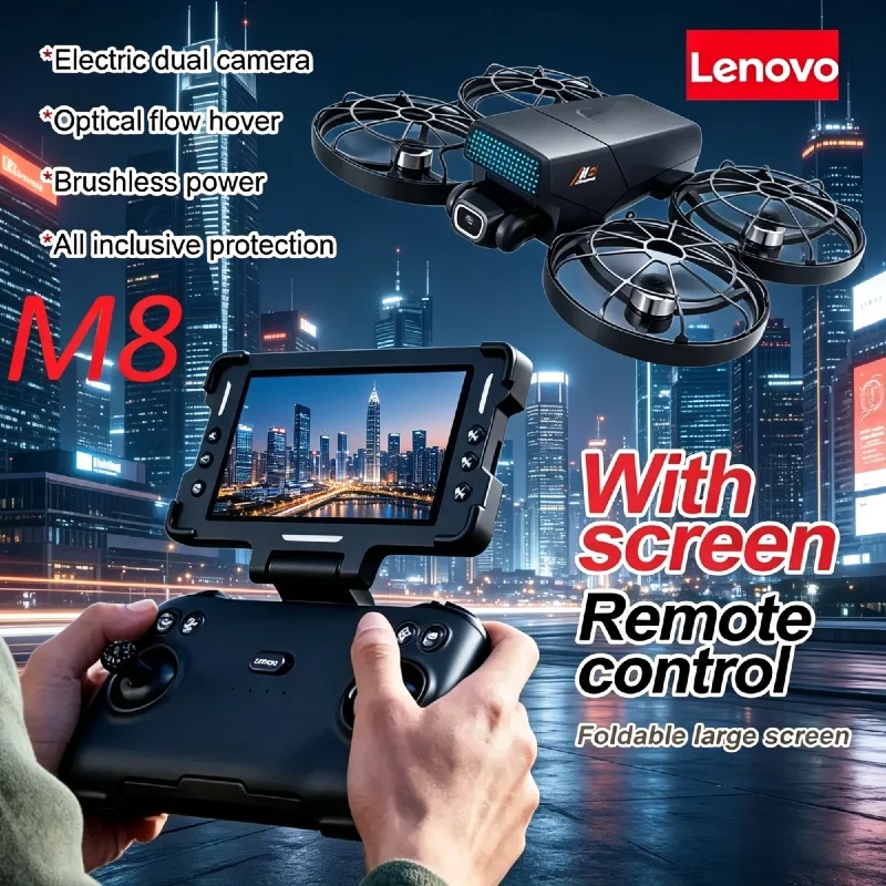 Квадрокоптер Lenovo M8 Foldable RC с бесщеточным двигателем, 8K экраном, HD-камерой, Wi-Fi и функцией обхода препятствий, игрушка-дрон
Квадрокоптер Lenovo M8 Foldable RC с бесщеточным двигателем, 8K экраном, HD-камерой, Wi-Fi и функцией обхода препятствий, игрушка-дрон