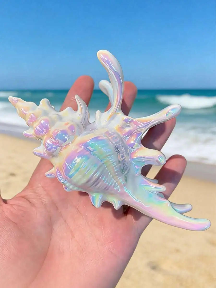 Iridescent Seashell Hair Claw Clip Ocean Theme Beach Festival Accessory
Iridescent Seashell Hair Claw Clip Ocean Theme Beach Festival Accessory