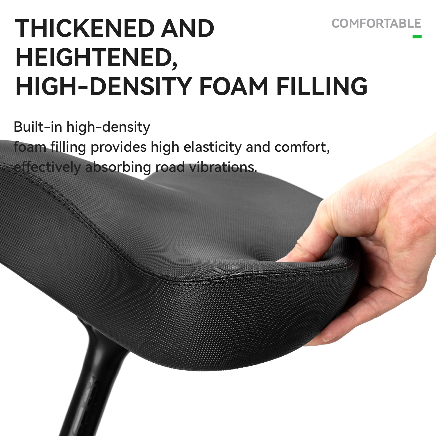 ROCKBROS Bicycle Saddle Comfortable PU Leather High-Density Foam Bicycle Seat for MTB Road Bike Shockproof Sports Cycling Seat
ROCKBROS Bicycle Saddle Comfortable PU Leather High-Density Foam Bicycle Seat for MTB Road Bike Shockproof Sports Cycling Seat