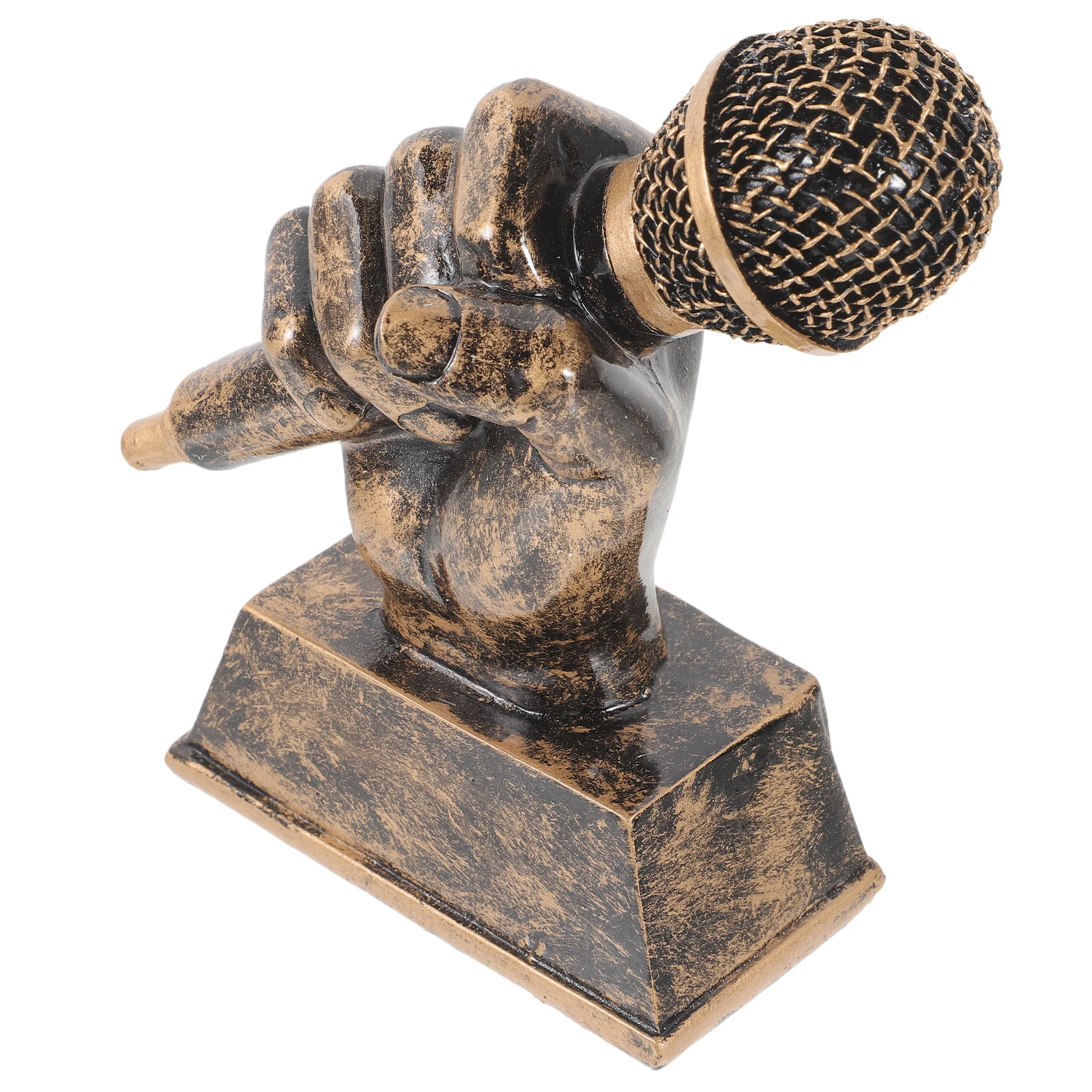 Golden Microphone Trophy 11x5x13 5cm Microphone Sculpture Resin Singing Award Karaoke Mini Sculpture Prize
Golden Microphone Trophy 11x5x13 5cm Microphone Sculpture Resin Singing Award Karaoke Mini Sculpture Prize