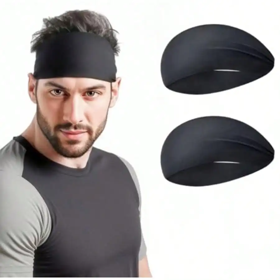 Sports Headbands For Men Sweat Bands Workout Headbands For Men Running Cycling Yoga Basketball Football Training Lightweight Breathable Moisture-Wicking Material In Black And Gray
Sports Headbands For Men Sweat Bands Workout Headbands For Men Running Cycling Yoga Basketball Football Training Lightweight Breathable Moisture-Wicking Material In Black And Gray