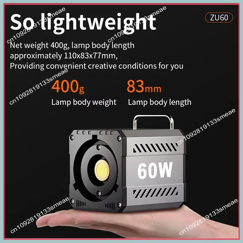 N94R 60W Handle Photo Studio Light COB 2700-7500K Dimmable LED Video Lights For Vlog Photo Studio Film Livstreaming EU PLUG 
N94R 60W Handle Photo Studio Light COB 2700-7500K Dimmable LED Video Lights For Vlog Photo Studio Film Livstreaming EU PLUG