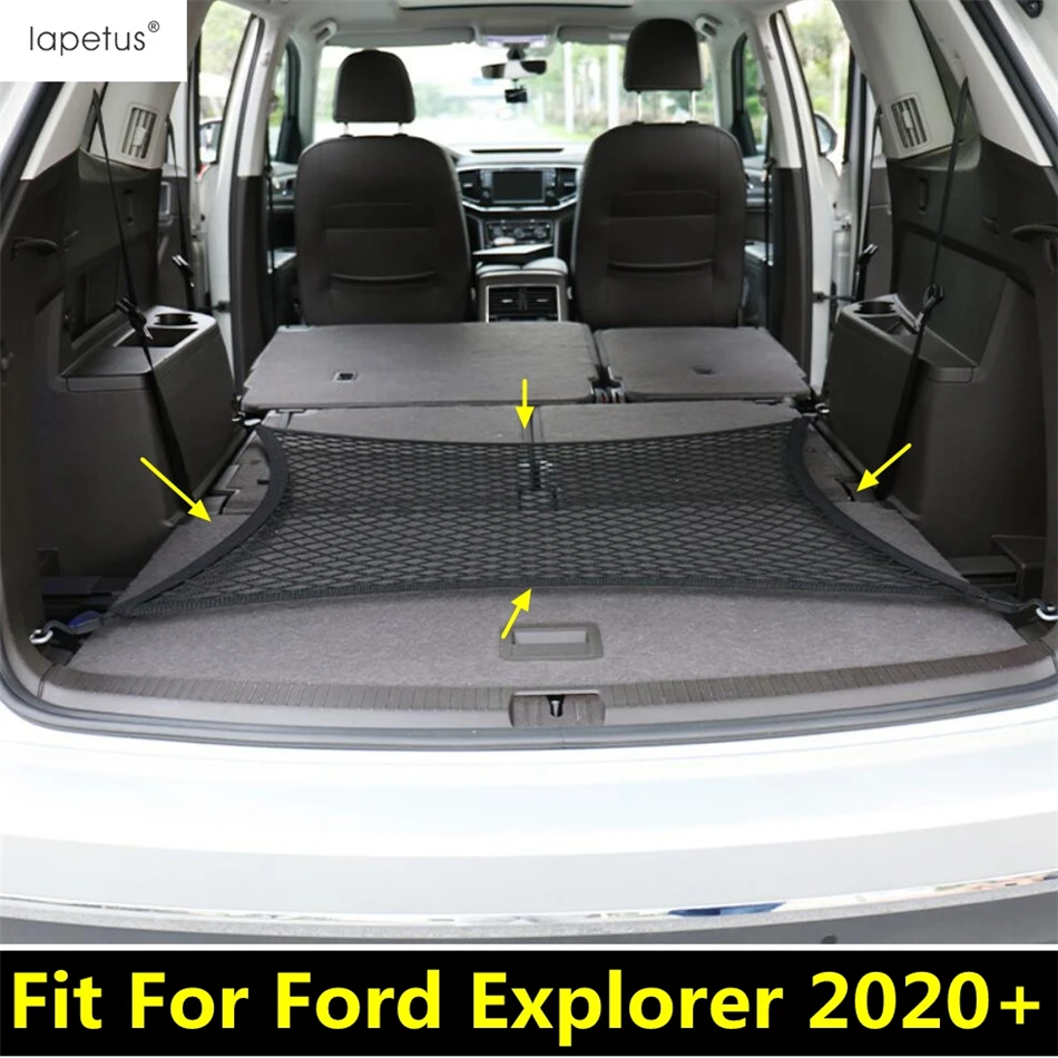 Car Rear Trunk Mesh Cargo Luggage Net Holder Organizer Elastic Storage 4 Hooks Styling Accessories For Ford Explorer 2020 - 2023
Car Rear Trunk Mesh Cargo Luggage Net Holder Organizer Elastic Storage 4 Hooks Styling Accessories For Ford Explorer 2020 - 2023