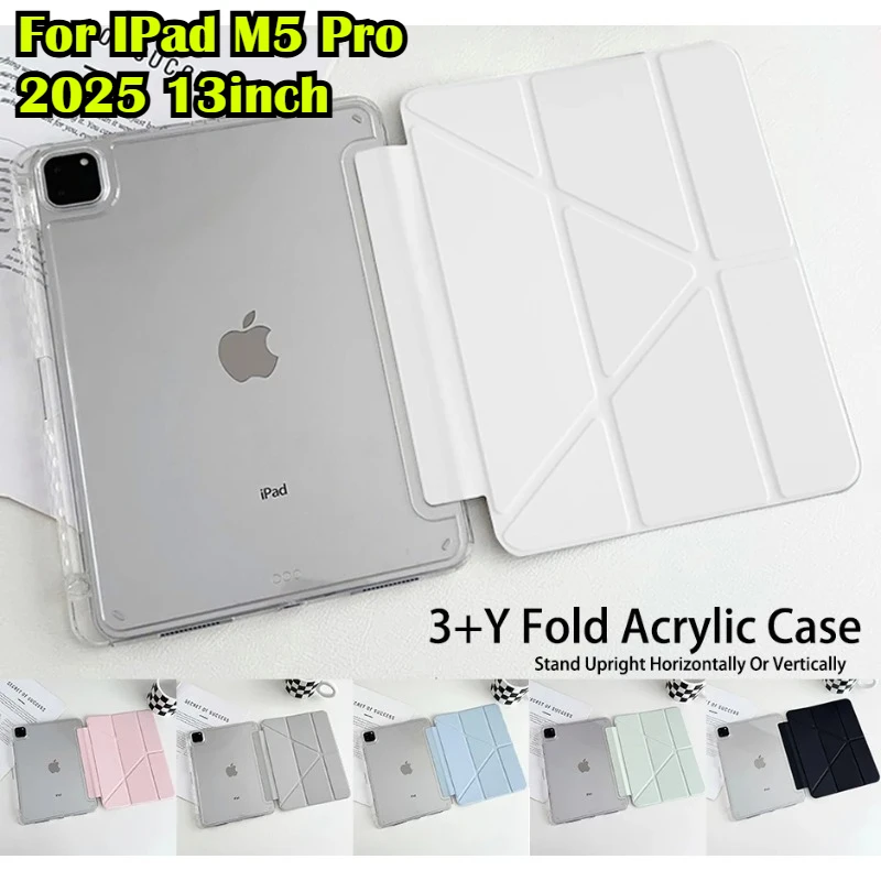 2026 Прозрачный смарт-чехол из ПУ-акрила для iPad M5 M4 Pro Air 5 4 11 12.9 13 A16 11-го 10-го поколения 10.5 10.2 9.7 Mini 7 6 с держателем для стилуса
2026 Прозрачный смарт-чехол из ПУ-акрила для iPad M5 M4 Pro Air 5 4 11 12.9 13 A16 11-го 10-го поколения 10.5 10.2 9.7 Mini 7 6 с держателем для стилуса