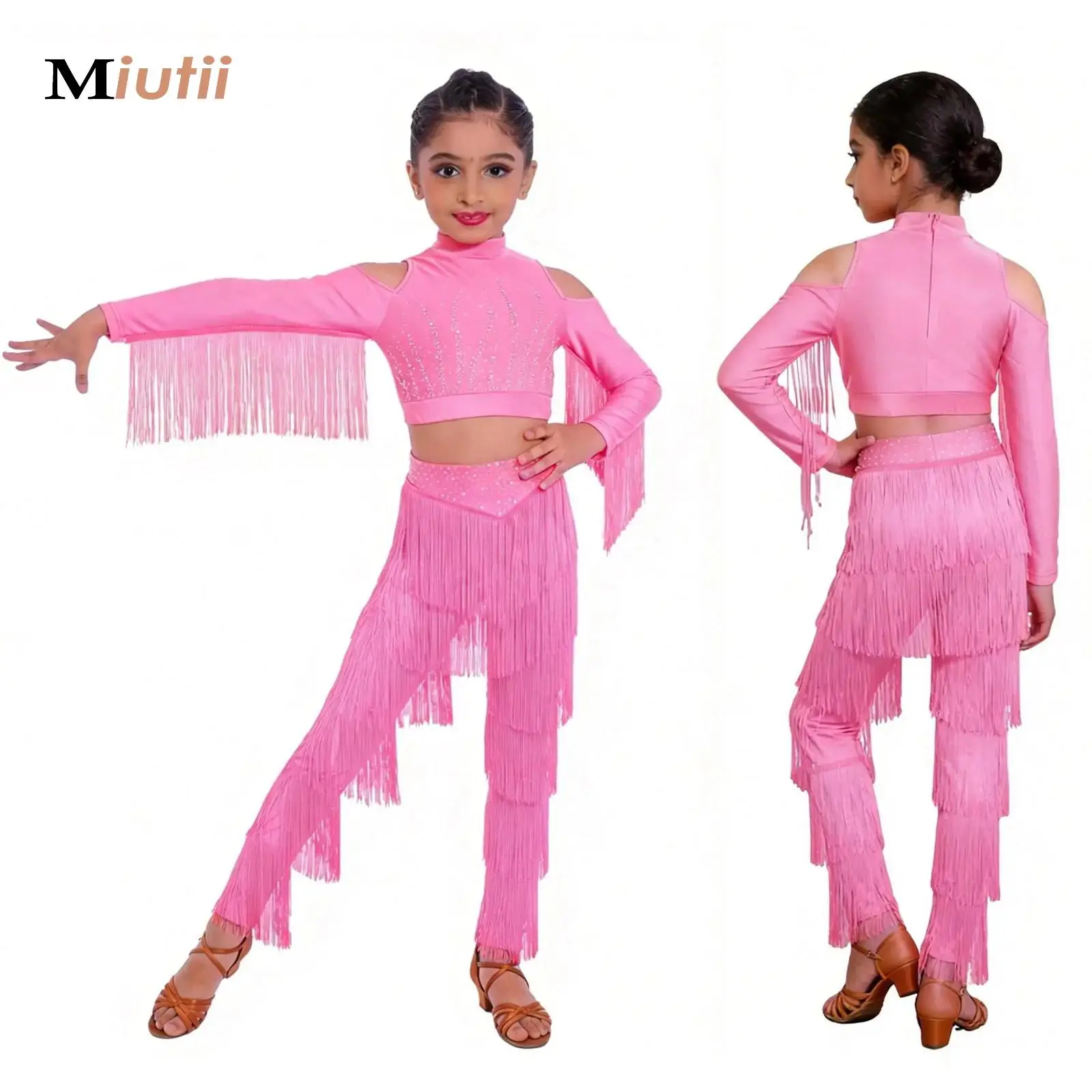 Kids 70-80s Disco Latin Jazz Dance Cha-cha Bodysuit Shiny Rhinestones Crop Top with Pants Halloween Carnival Cosplay Performance
Kids 70-80s Disco Latin Jazz Dance Cha-cha Bodysuit Shiny Rhinestones Crop Top with Pants Halloween Carnival Cosplay Performance