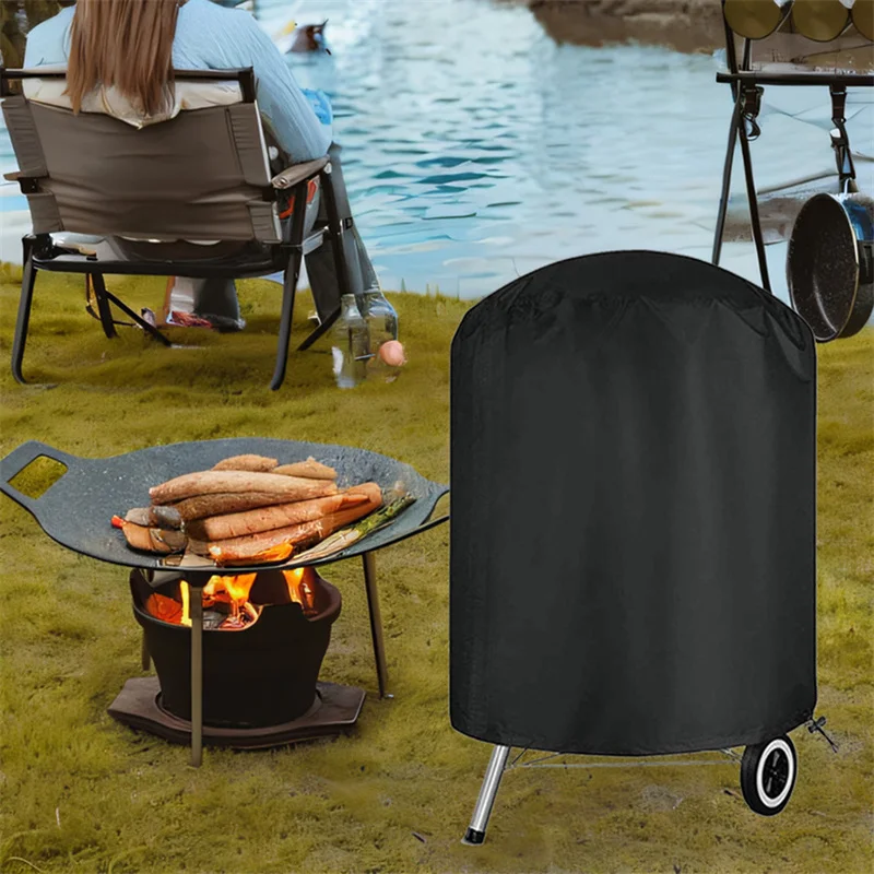 Round Black Outdoor Grill Cover Fire Pit Stove BBQ Covers Waterproof Heavy Duty 210D+PU Cloth Electric BBQ Protection Cover NEW
Round Black Outdoor Grill Cover Fire Pit Stove BBQ Covers Waterproof Heavy Duty 210D+PU Cloth Electric BBQ Protection Cover NEW
