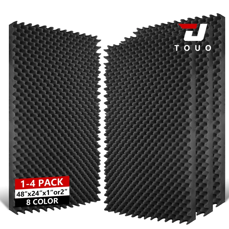 TOUO Acoustic Foam Panels Soundproof 47.2"x23.6" Egg Cotton 1–4Pack 8 Color Wall Noise Reduction Acoustic Treatment
TOUO Acoustic Foam Panels Soundproof 47.2"x23.6" Egg Cotton 1–4Pack 8 Color Wall Noise Reduction Acoustic Treatment