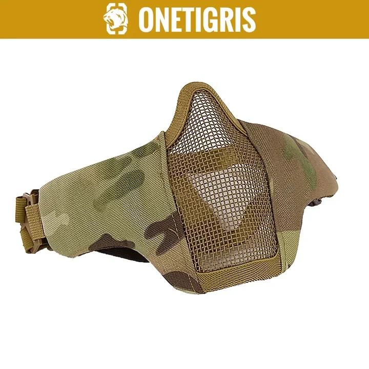 OneTigris 4.5" Foldable Half Face Mesh Mask Military Style Comfortable Adjustable Tactical Lower Face Protective Mask
OneTigris 4.5" Foldable Half Face Mesh Mask Military Style Comfortable Adjustable Tactical Lower Face Protective Mask