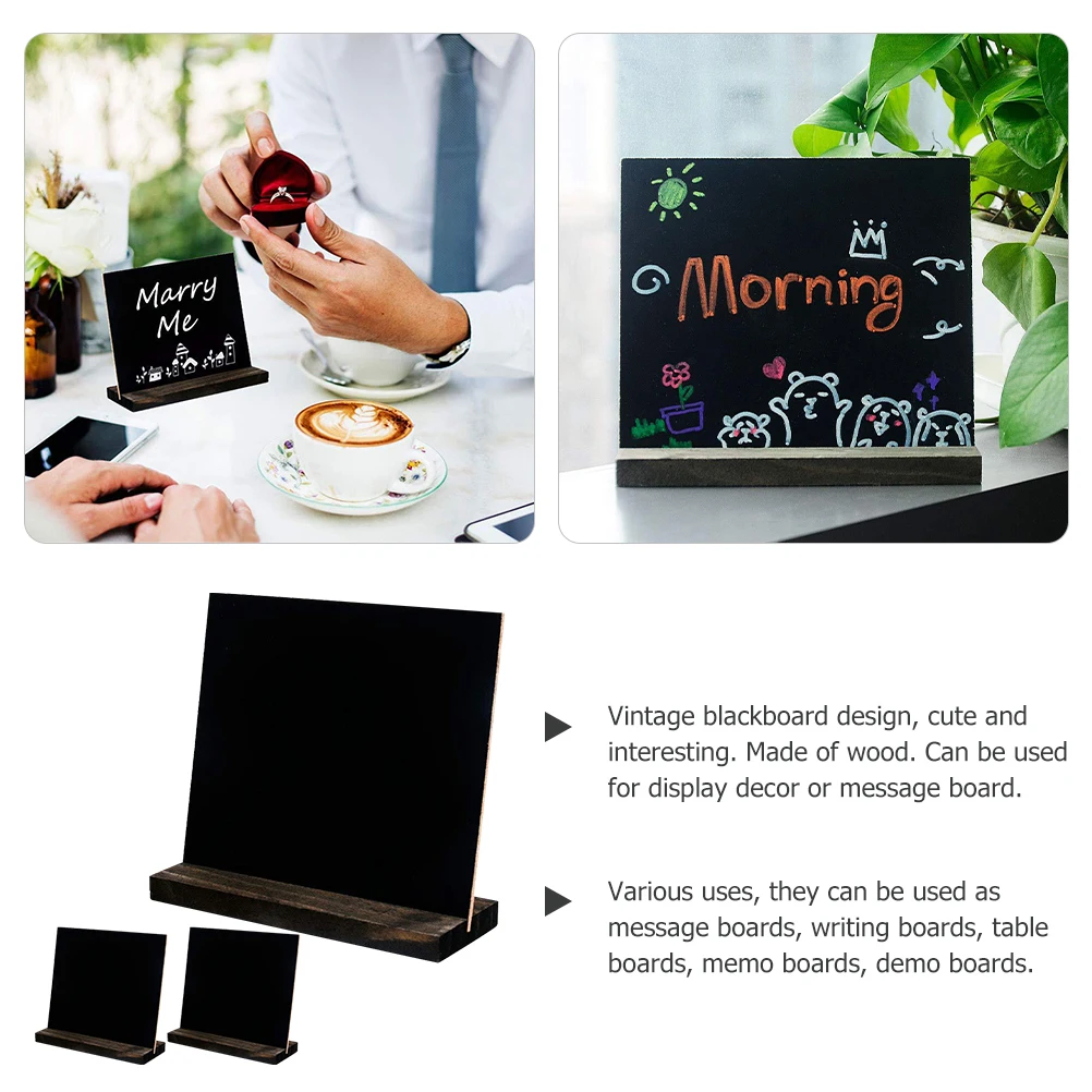 3Pcs Small Wooden Mini Chalkboard Signs Reusable Standing Message Boards for Restaurant Buffet Desktop Price Label Display
3Pcs Small Wooden Mini Chalkboard Signs Reusable Standing Message Boards for Restaurant Buffet Desktop Price Label Display