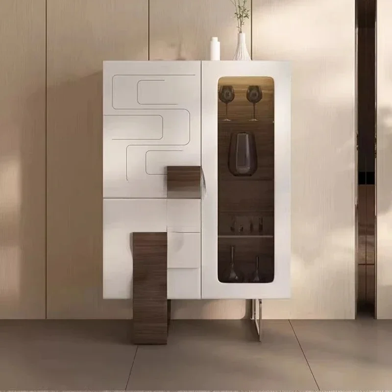 Nordic modern, display cabinet light luxury high-end glass, living room home solid wood dining side cabinet
Nordic modern, display cabinet light luxury high-end glass, living room home solid wood dining side cabinet