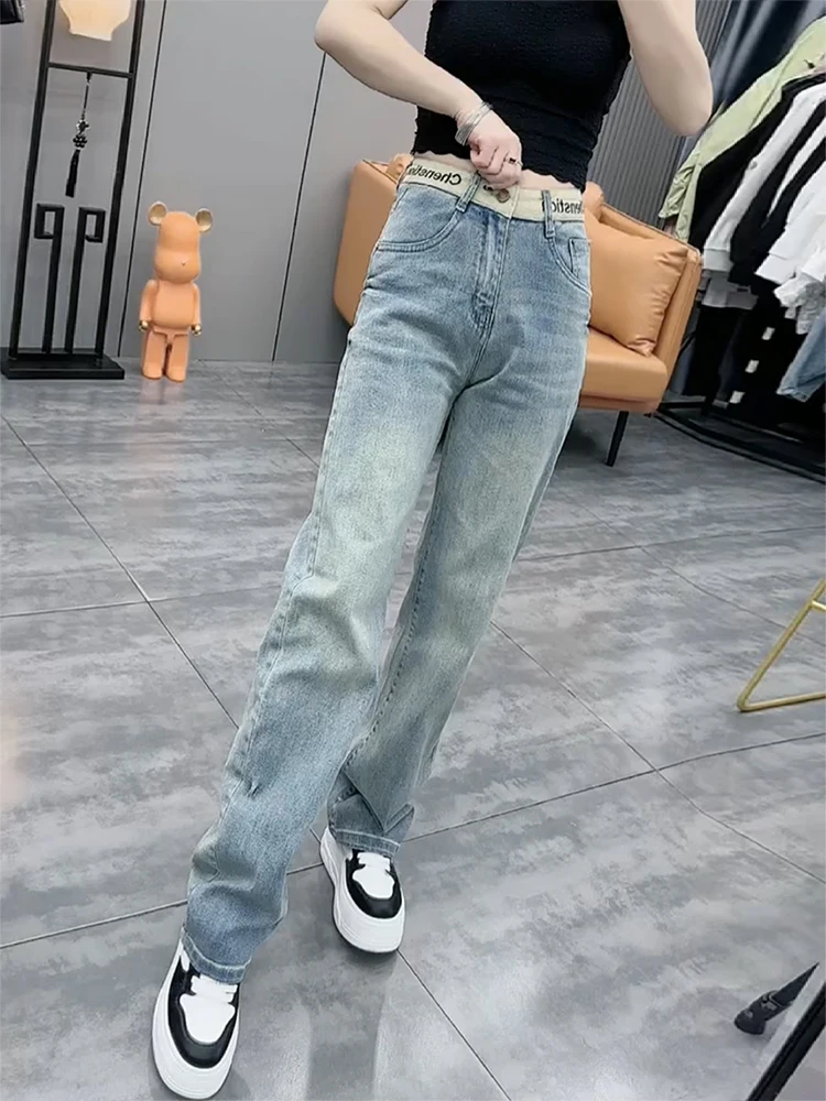 plus Size Straight Leg Jeans Women's Early Autumn Trendy 2024 New Slimming Narrow Version Floor-Length Wide Leg Jeans
plus Size Straight Leg Jeans Women's Early Autumn Trendy 2024 New Slimming Narrow Version Floor-Length Wide Leg Jeans