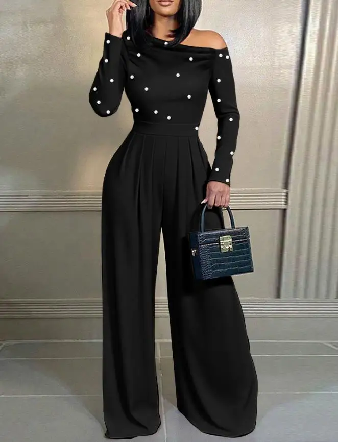 2025 элегантный сексуальный комбинезон с жемчужным декором, косой вырез, длинный рукав, комбинезон с завязкой на талии, повседневный комбинезон с рюшами и молнией сзади, широкий комбинезон
2025 элегантный сексуальный комбинезон с жемчужным декором, косой вырез, длинный рукав, комбинезон с завязкой на талии, повседневный комбинезон с рюшами и молнией сзади, широкий комбинезон