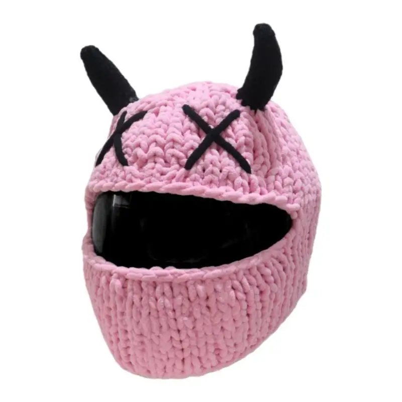 39BD Acrylic Devil Horn Plush Motorcycle Helmets Cover Full Face Protective Cover Knitted Helmets Headcover for Motorcycling
39BD Acrylic Devil Horn Plush Motorcycle Helmets Cover Full Face Protective Cover Knitted Helmets Headcover for Motorcycling