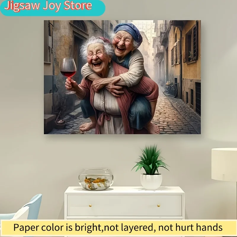 1000pcs Sisterhood Scene Puzzle - Heartwarming Elderly Women with Glass & Laughter Design, Challenging DIY Game for, White Rec
1000pcs Sisterhood Scene Puzzle - Heartwarming Elderly Women with Glass & Laughter Design, Challenging DIY Game for, White Rec