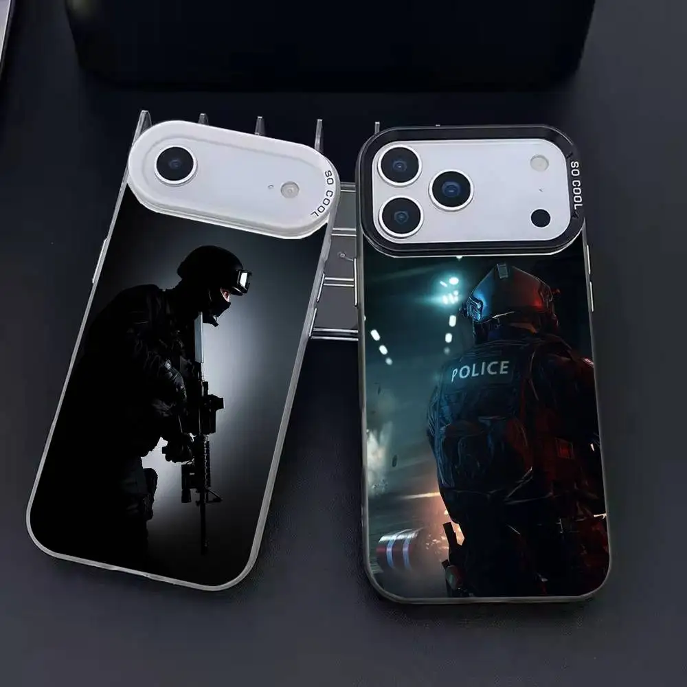 S-SWAT P-Police F-FBI cool Phone Case For iPhone 17 16 15 14 13 12 11 Pro Max Plus Silver candy Matte Cover
S-SWAT P-Police F-FBI cool Phone Case For iPhone 17 16 15 14 13 12 11 Pro Max Plus Silver candy Matte Cover